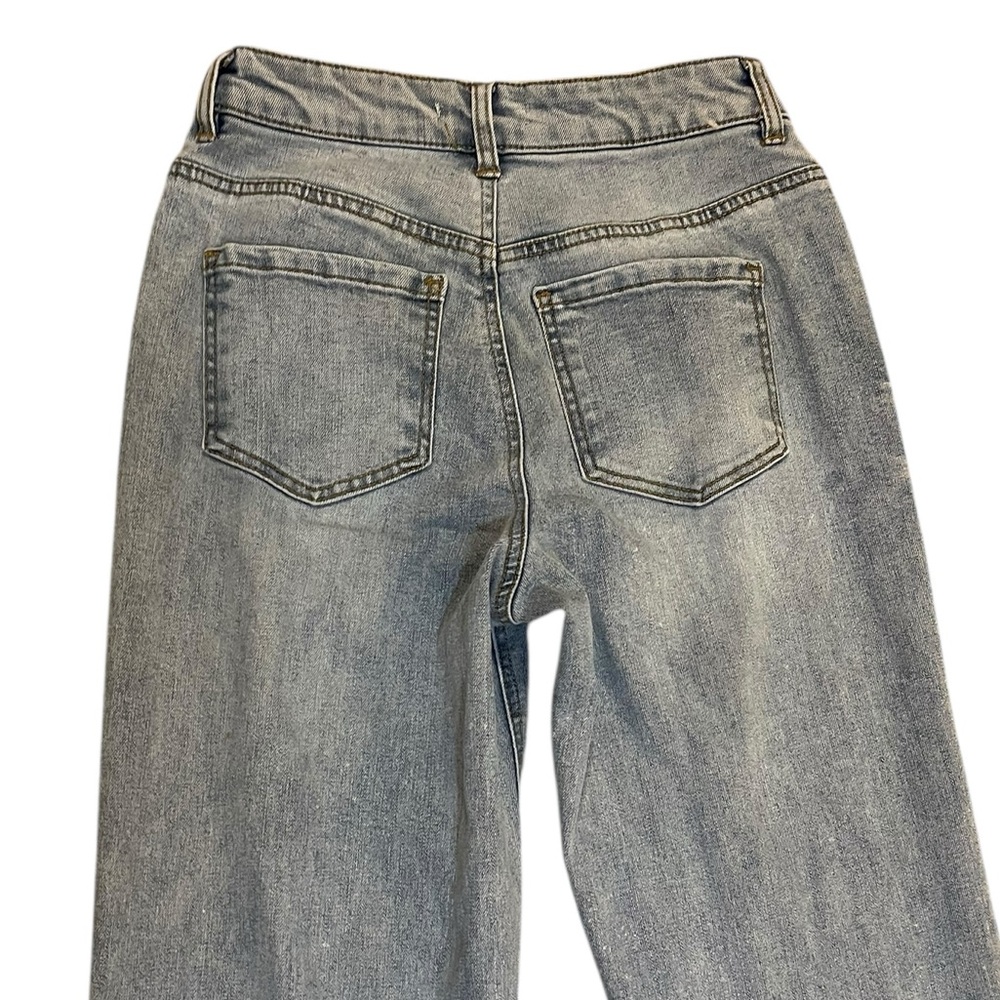 Oat New York high rise straight leg jeans 2 26 light wash - Picture 4 of 9